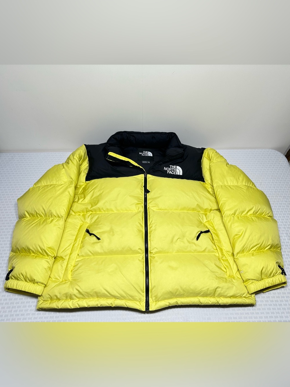 North Face 1996 Retro Nuptse Men's 2XL 700 Down Puffer Jacket Yellow/Black Ski